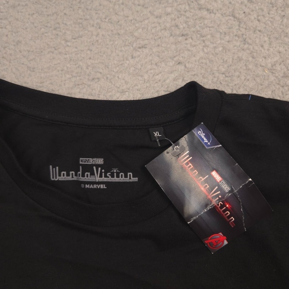 Marvel WandaVision Scarlet Witch Men's T-Shirt XL Black Disney Marvel Studios - Picture 3 of 10